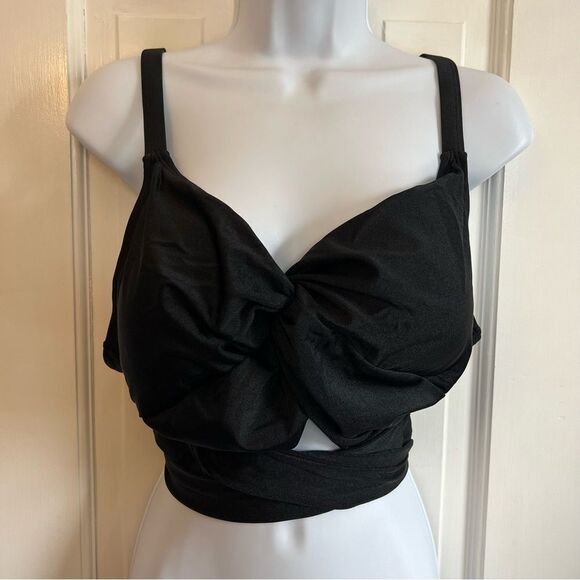 SHEIN Black Twist Front Bikini Top - Picture 7 of 10